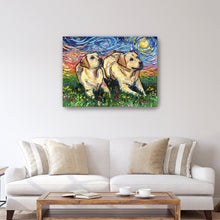 Yellow Labradors Night