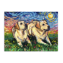 Yellow Labradors Night