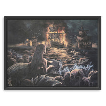 Burning Fleet Canvas Wall Art