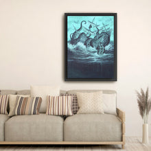 Release The Kraken Canvas Wall Art
