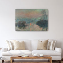 Sunset on the Seine at Lavacourt - In Winter, 1880 by Claude Monet