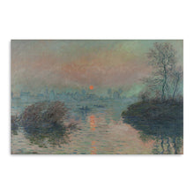 Sunset on the Seine at Lavacourt - In Winter, 1880 by Claude Monet