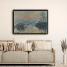 Sunset on the Seine at Lavacourt - In Winter, 1880 by Claude Monet