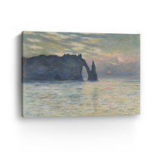 The Cliff - Ã‰tretat - Sunset, 1883 by Claude Monet
