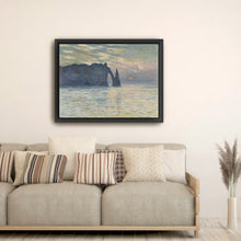 The Cliff - Ã‰tretat - Sunset, 1883 by Claude Monet