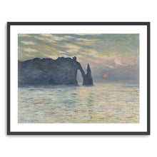 The Cliff - Ã‰tretat - Sunset, 1883 by Claude Monet