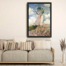 Woman with a Parasol - Study of a Figure Outdoors (Facing Left), 1886 by Claude Monet