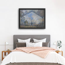 La Gare Saint-Lazare, 1877 by Claude Monet