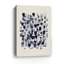 Abstract - Navy Rain On Cream