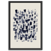 Abstract - Navy Rain On Cream