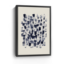 Abstract - Navy Rain On Cream