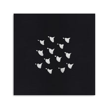 Birds In Flight Flock-Black White