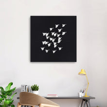 Birds In Flight Upwards- BW