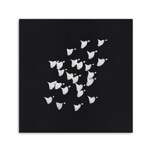 Birds In Flight Upwards- BW