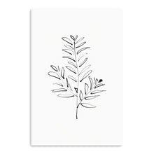 BlackWhite-Leaf In Ink I
