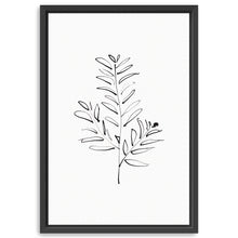 BlackWhite-Leaf In Ink I