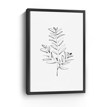 BlackWhite-Leaf In Ink I