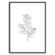 BlackWhite-Leaf In Ink I