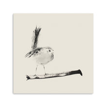 Sketched Bird On Branch