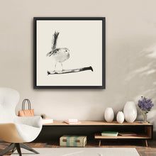 Sketched Bird On Branch