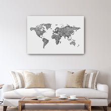 World Map Grey
