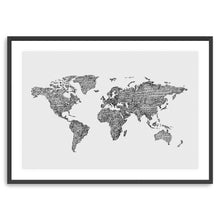 World Map Grey