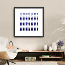 WC Blocks Indigo Canvas Wall Art