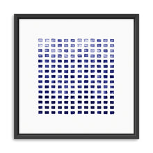 WC Blocks Indigo Canvas Wall Art