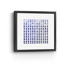 WC Blocks Indigo Canvas Wall Art