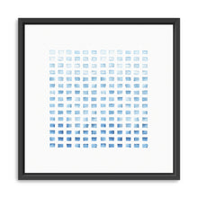WC Blocks Light Blue Canvas Wall Art