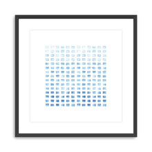 WC Blocks Light Blue Canvas Wall Art