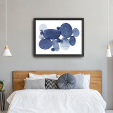 Blue Watercolor Stones I