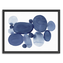 Blue Watercolor Stones I