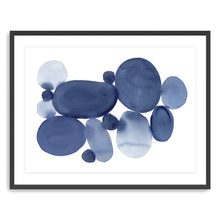 Blue Watercolor Stones I
