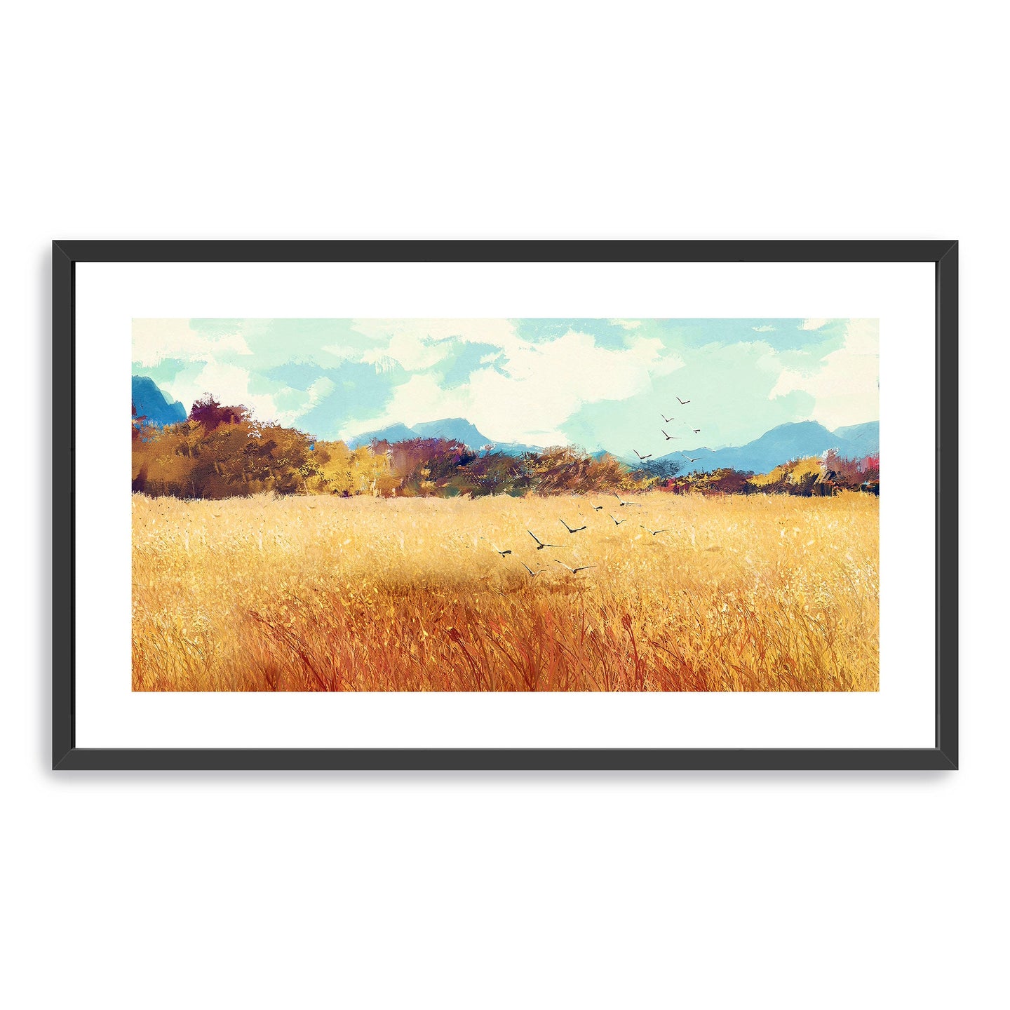 Cagbas Rice Field Rice Field Canvas Wall Art: Made of Premium Quality Materials ...