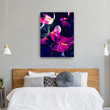 Ooh Blue Canvas Wall Art
