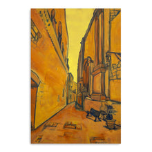 Lime Structure Canvas Wall Art