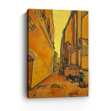 Lime Structure Canvas Wall Art