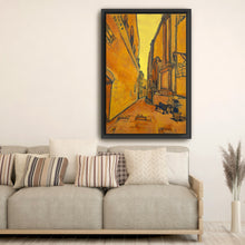 Lime Structure Canvas Wall Art