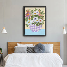 Checkered Pot Canvas Wall Art