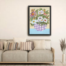 Checkered Pot Canvas Wall Art