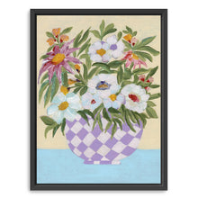 Checkered Pot Canvas Wall Art