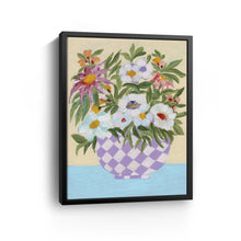 Checkered Pot Canvas Wall Art