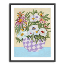 Checkered Pot Canvas Wall Art