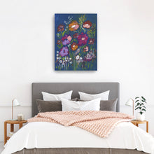 Midnight Blossom Canvas Wall Art