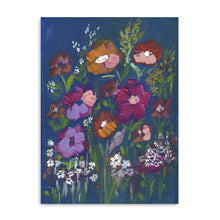 Midnight Blossom Canvas Wall Art