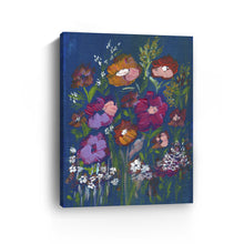 Midnight Blossom Canvas Wall Art