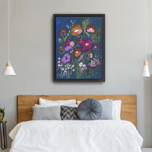 Midnight Blossom Canvas Wall Art