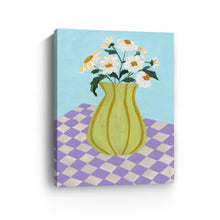 Retro Checkers Canvas Wall Art