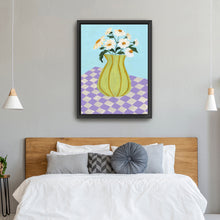 Retro Checkers Canvas Wall Art